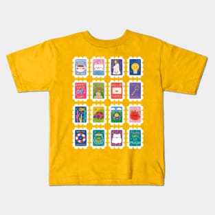 Doodle Stamps Again Kids T-Shirt